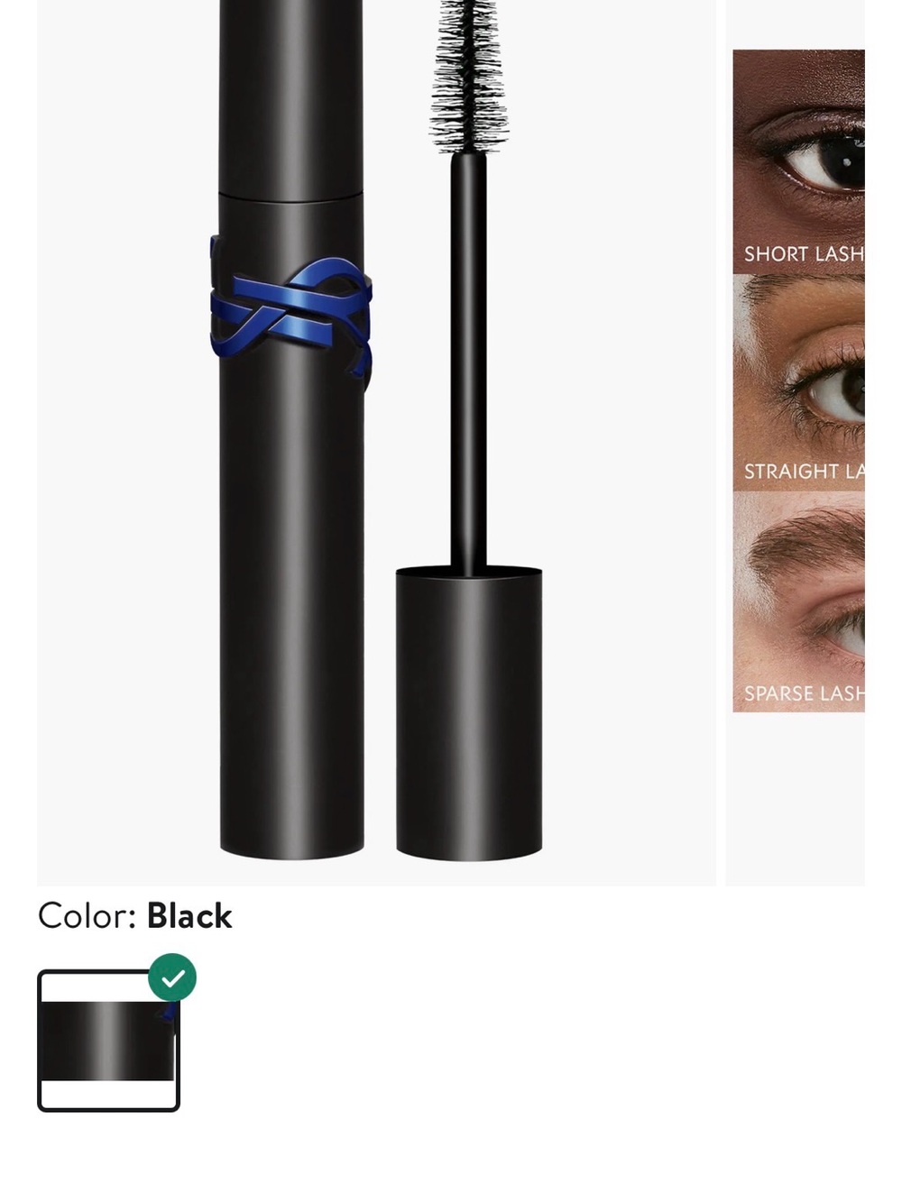 Yves Saint Laurent Black Volumizing Mascara Lash Clash in black Waterproof